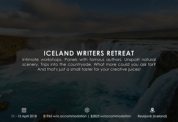 best retreats and workshops for fiction writers - Iceland Writers Retreat icelandwritersretreat.com