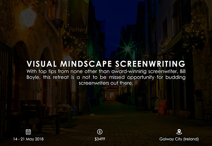 best retreats and workshops for fiction writers 2018 - Visual Mindscape Screenwriting miaterraretreats.com