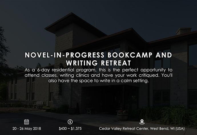 best retreats and workshops for fiction writers 2018 - Novel-In-Progress Bookcamp and Writing Retreat novelbookcamp.com