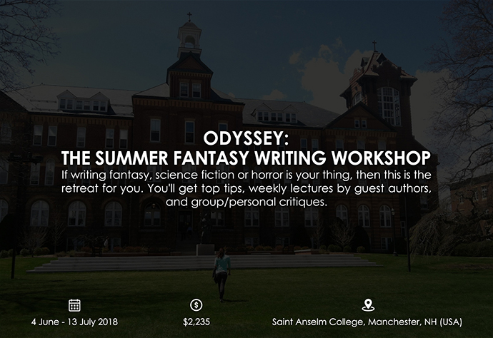 best retreats and workshops for fiction writers 2018 - Odyssey: The Summer Fantasy Writing Workshop odysseyworkshop.org