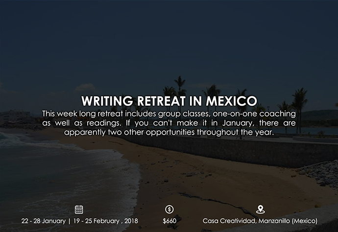 best retreats and workshops for fiction writers - Writing Retreat in Mexico vswwritingretreats.wordpress.com