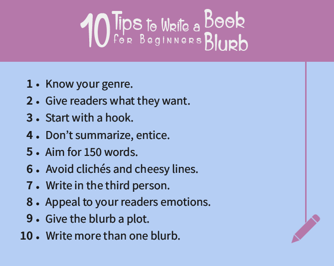 10 tips for book blurbs
