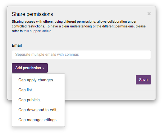 Share Permissions