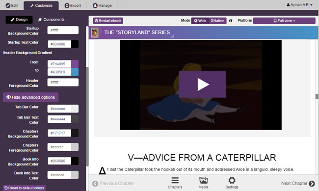 Interactive components
