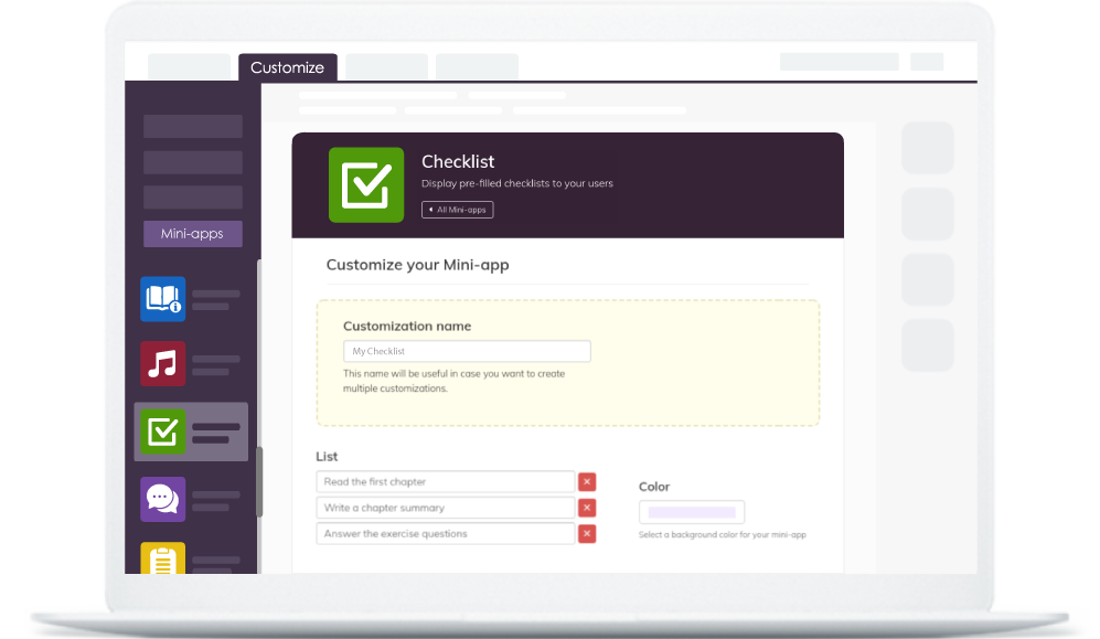 إثراء كتبك الإلكترونية بالتطبيقات المصغرة
